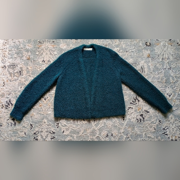 Anthropologie / Sleeping On Snow | Eyelash Cardigan | Size XS | Emerald Color - Picture 2 of 8